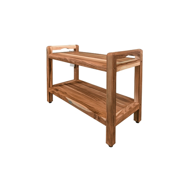 Ecodecors earthyteak classic teak shower bench on sale