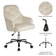 preview thumbnail 22 of 20, Glitzhome 40"H Velvet Gaslift Adjustable Swivel Office Chair