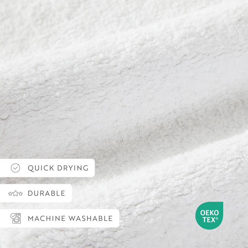 Becky Cameron 100% Cotton Reversible Solid Bath Mat