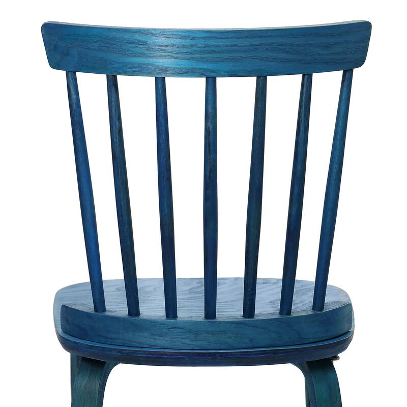 Solid Wood Slat Back Windsor Dining Chairs, Set of 2/4