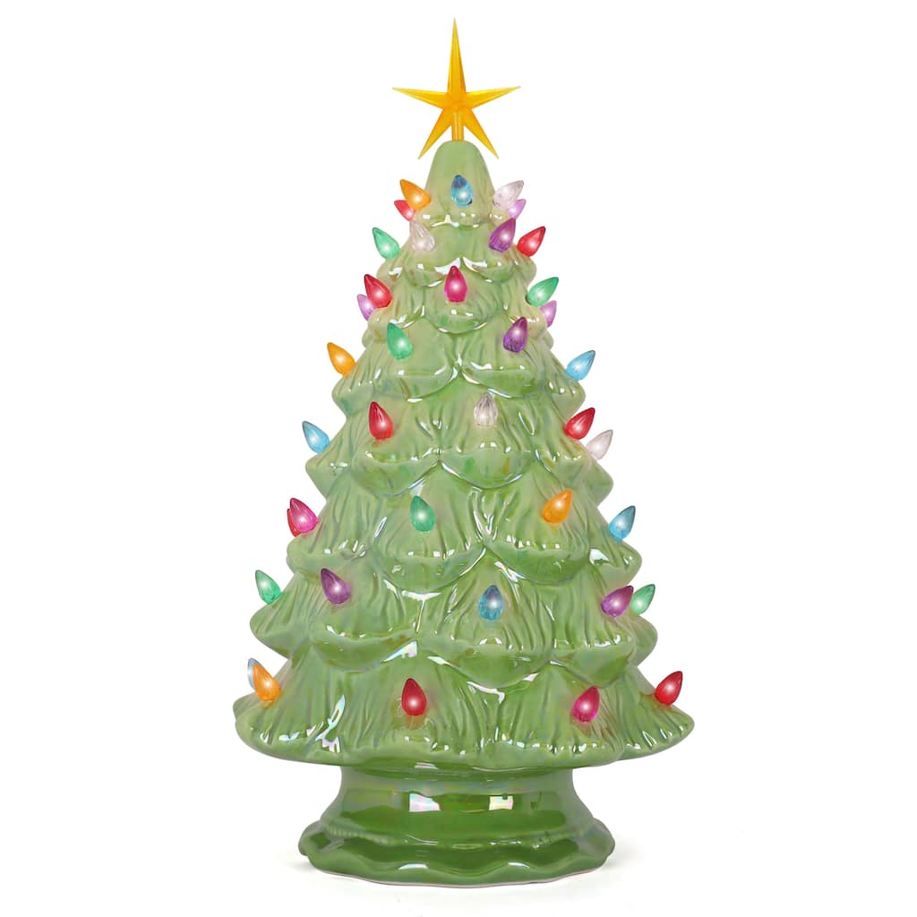 Pearl Green Ceramic Christmas Tree