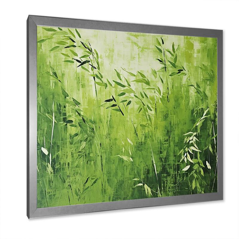 Designart "Kitchen Fennel Herbs Fantasy III" Herbs Wall Decor Green Traditional Entryway Framed Wall Art