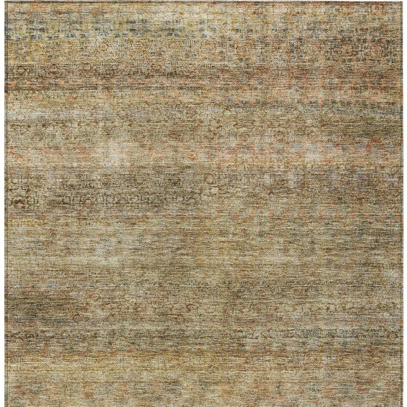 HomeRoots Striped Transitional Rectangle Outdoor Rug