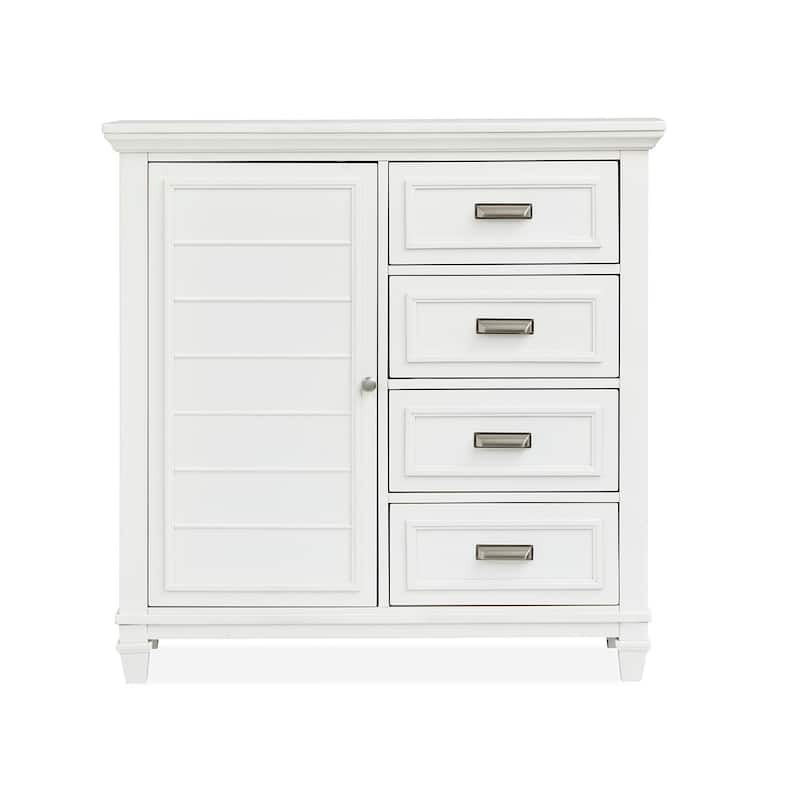 Magnussen Home Charleston White Dove Door Chest
