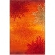 preview thumbnail 64 of 140, SAFAVIEH Handmade Soho Miyase Modern Burst New Zealand Wool Rug 2'6" x 4' - Rust/Multi