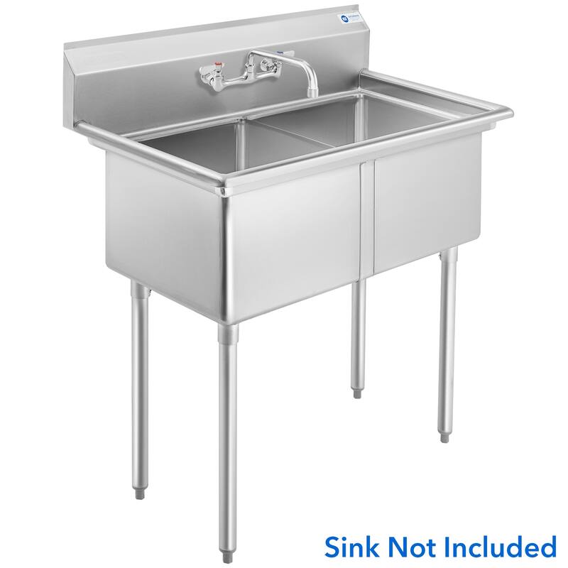 Commercial Wall Mount Sink Faucets 8in Center w Swivel Spouts NSF