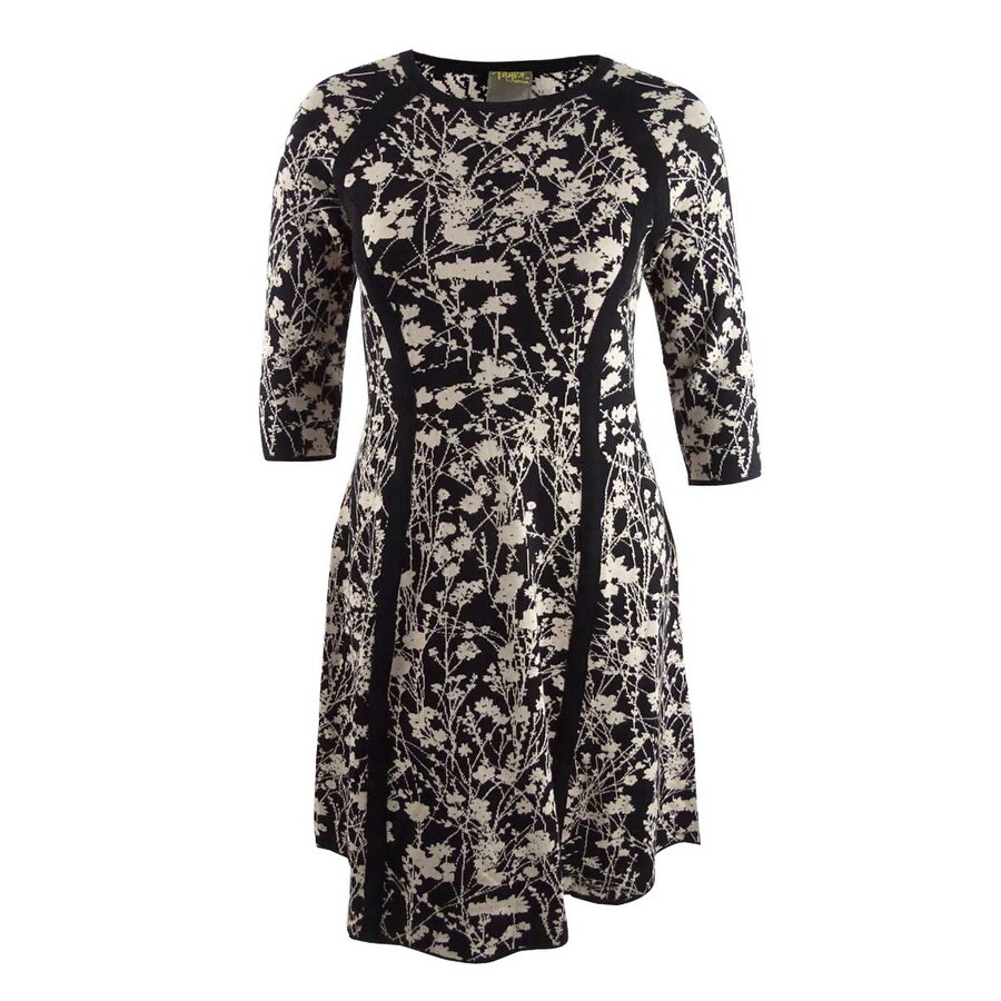 taylor floral fit and flare dress