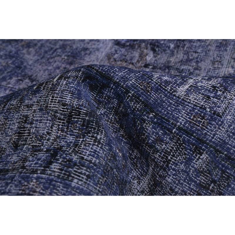 ECARPETGALLERY Hand-knotted Color Transition Indigo Wool Rug - 9'6 x 12'4