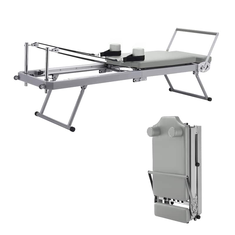 ZENOVA Pilates Reformer，Foldable Pilates Reformer Machine for Home and Gym Use