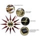 preview thumbnail 6 of 5, Orion Mid-Century Modern Large Sunburst Wall Clock 30 inch by Infinity Instruments - 30 x 1.5 x 30