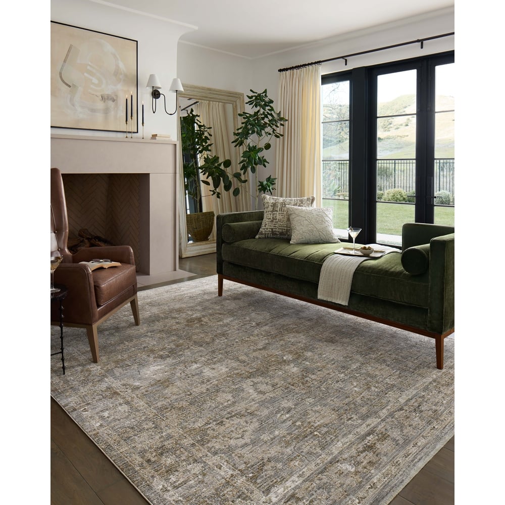 Alexander Home Tamara Farmhouse Botanical Area Rug