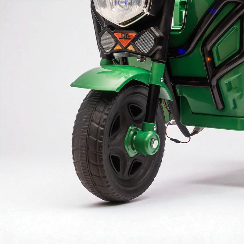 12V Kids Electric 3-Wheel Cargo Truck with Storage, LED Lights, Music, Anti-Slip Wheels, Wide Seat & Stable Trike Design