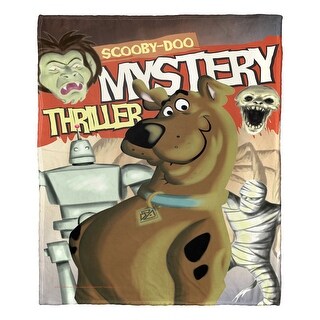 Warner Brothers Scooby-Doo Mystery Thriller Comic Silk Touch Throw Blanket