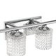 preview thumbnail 7 of 16, Acroma 6-light Modern Statement Crystal Bathroom Vanity Light - 45 inches