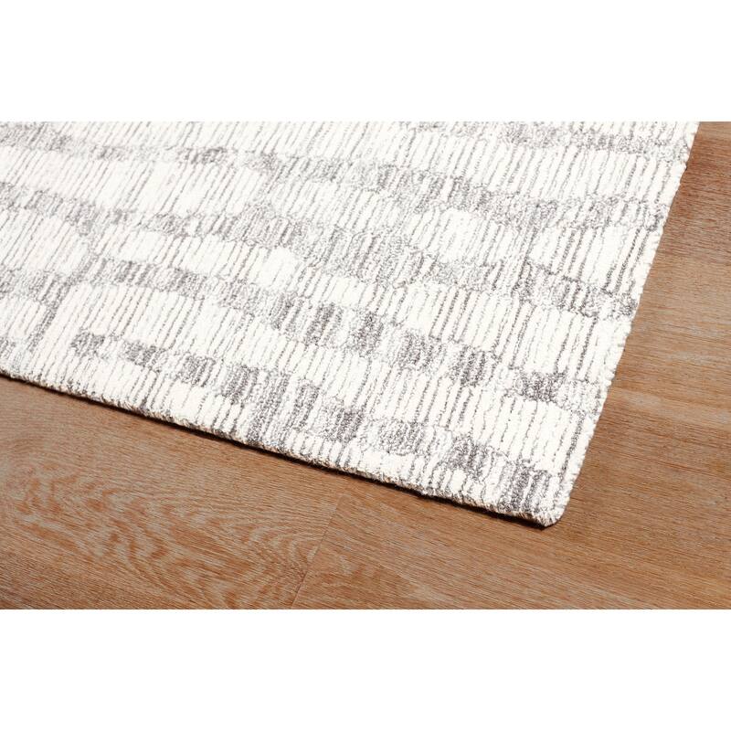 Terra by Obeetee Shadows Stripe Charcoal Rug