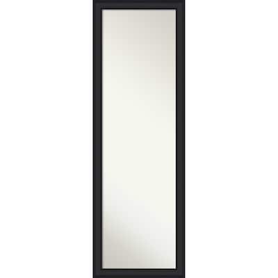 Oliver Narrow Non-Beveled Wood Framed Full-Length On the Door Mirror