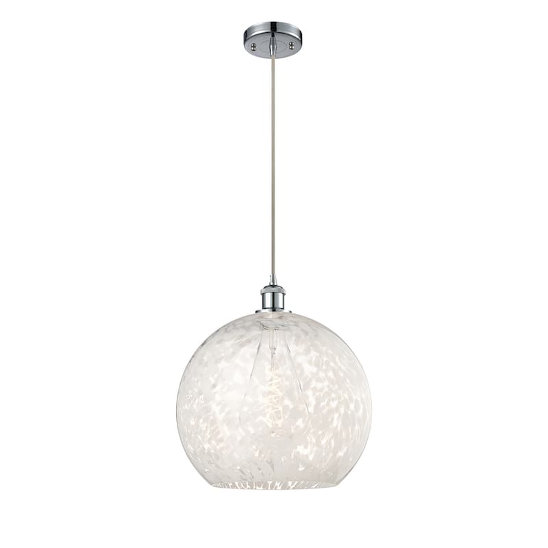 Innovations Lighting 516-1P-17-14 White Mouchette Pendant White