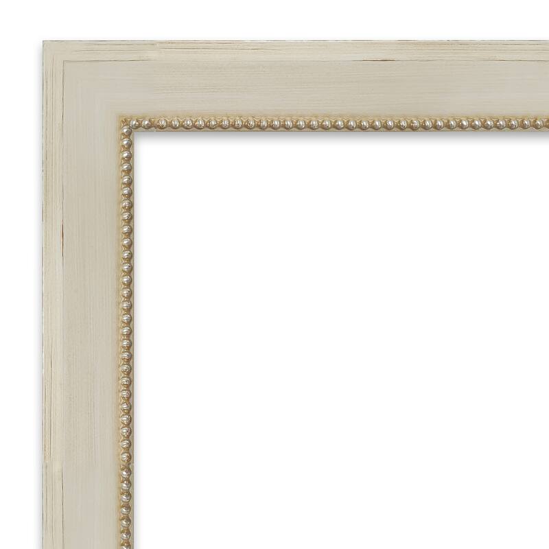 Parthenon Cream Wood Framed Black Corkboard Bulletin Board
