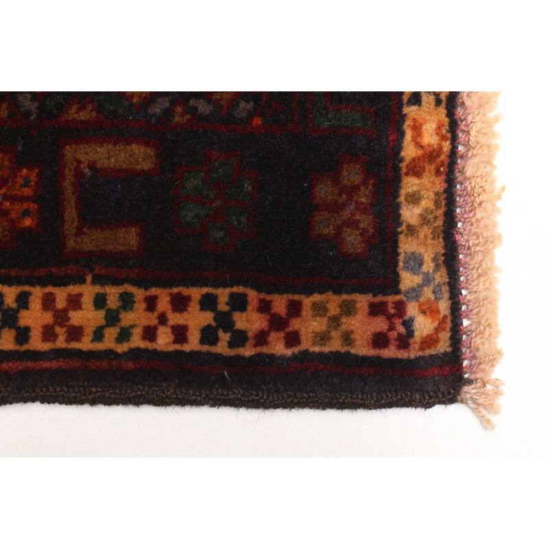 ECARPETGALLERY Hand-knotted Teimani Dark Red Wool Rug - 2'11 x 4'4