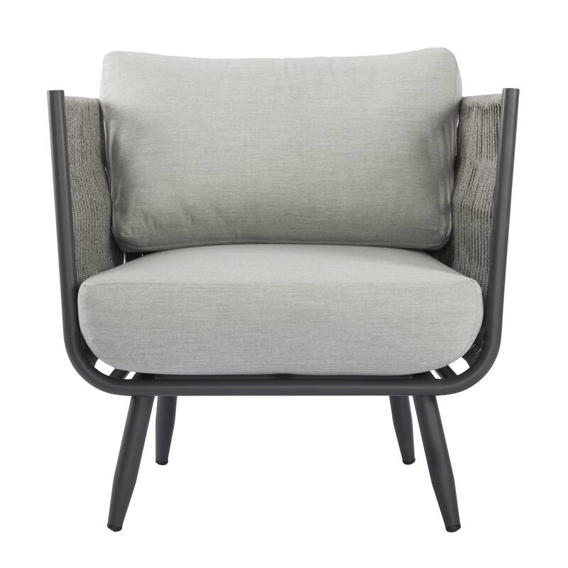 Milano Outdoor Aluminum Lounge Chair with Sunbrella® Cushions