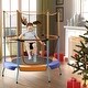 preview thumbnail 1 of 7, 48" Toddler Trampoline with Safety Enclosure Net-Orange - 52" x 55.5" (Dia. x H) 52" x 55.5" (Dia. x H)