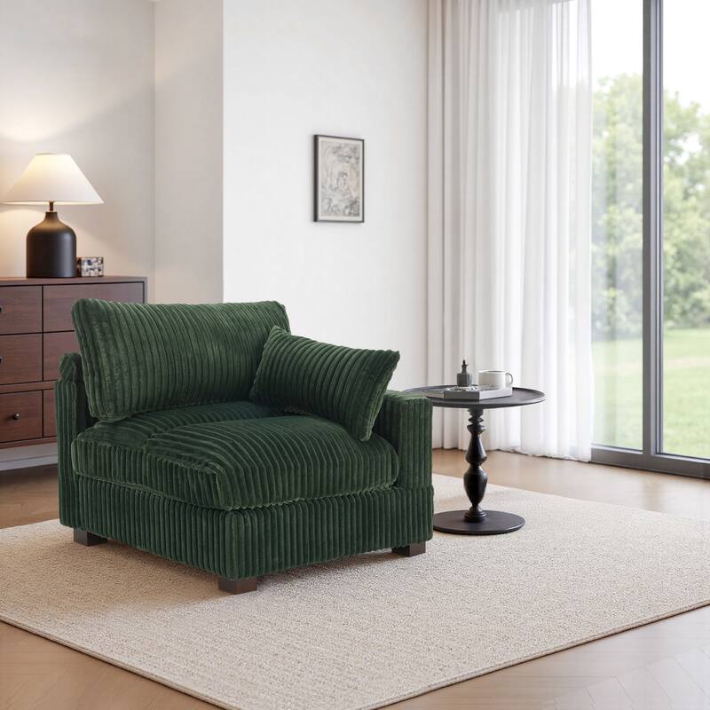 Cotton Flannel corner Sofa Armless Modular Sectional Sofa Seamless Combination