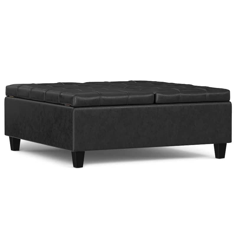 WYNDENHALL Elliot 40 inch Wide Transitional Square Table Ottoman