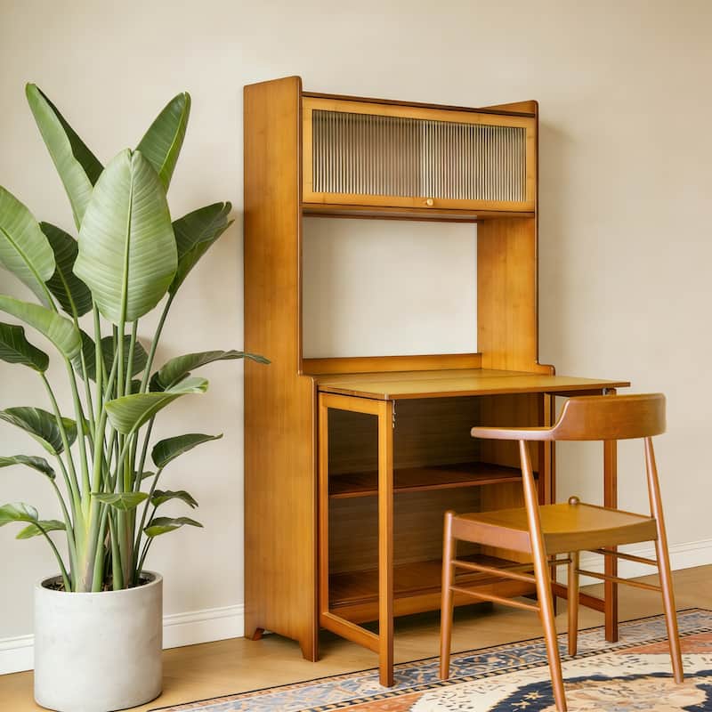 Multi Functional Bamboo Folding Table, Space Saving, Suitable For Office Use, Suitable For Indoor, Bedroom, Living Room