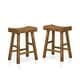 preview thumbnail 4 of 12, Howler Transitional 24-inch Saddle Stool (Set of 2) by Furniture of America