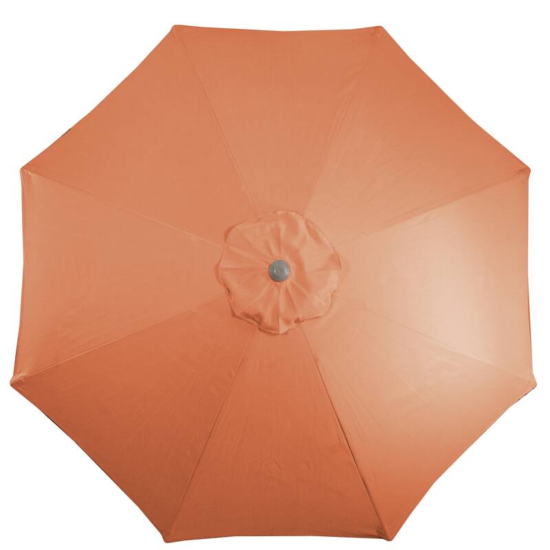 9ft Outdoor Patio Market Umbrella with Hand Crank and Tilt