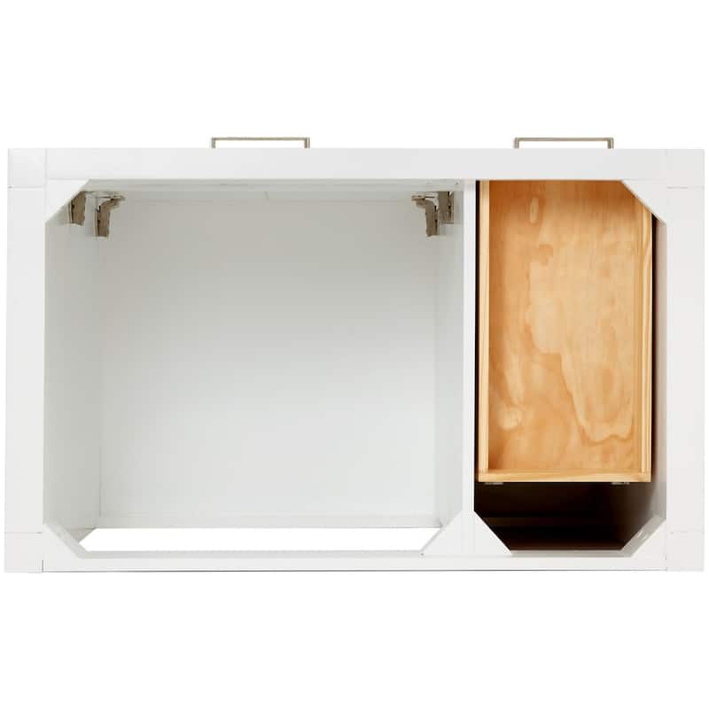 Ariel H037SRCWRVO Bristol 36" Thick Carrara Marble Vanity Top