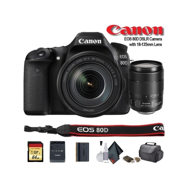 Canon EOS 80D DSLR Camera with 18-135mm Lens (1263C006) - Starter. Opens flyout.