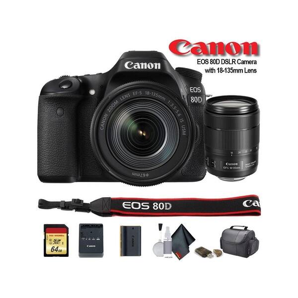 Shop Black Friday Deals On Canon Eos 80d Dslr Camera With 18 135mm Lens 1263c006 Starter Overstock 25715512
