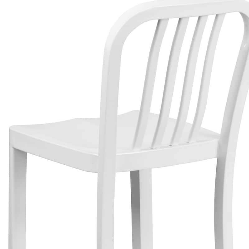 Indoor/Outdoor Commercial Grade Metal Modern Barstools (Set of 2)
