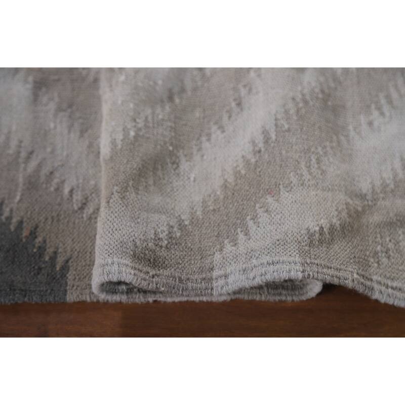 Reversible Kilim Oriental Accent Rug Flatweave Wool Carpet - 3'1"x 4'10"