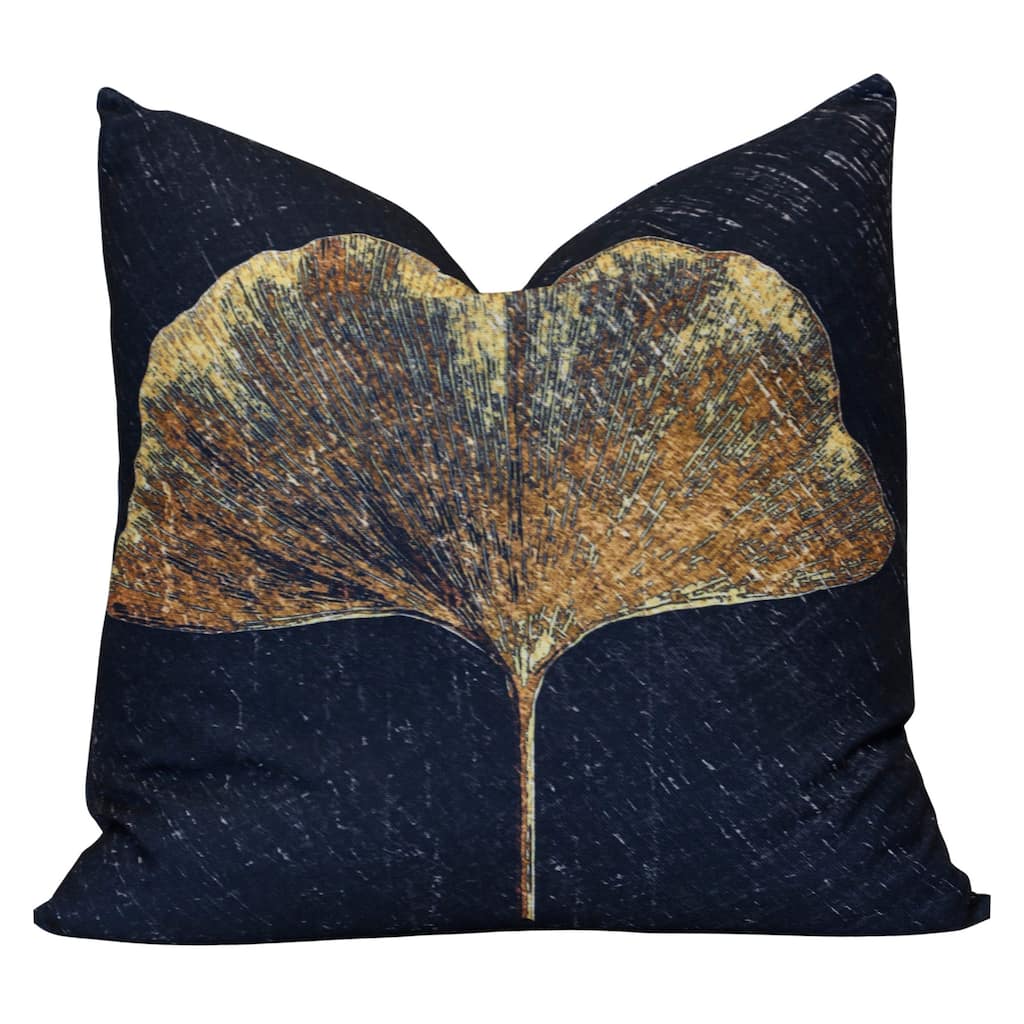 StyleCraft Norman Wyatt Home - Gilded Ginkgo - Designer Down Filled Pillow
