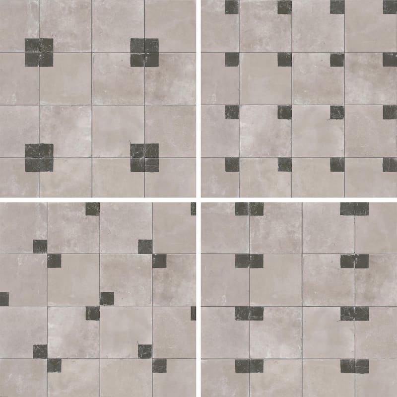 Merola Tile Kings Brush Square 8-3/4" x 8-3/4" Porcelain Floor and Wall Tile