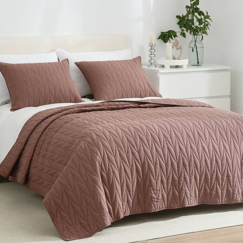 Cotton Reversible 3 Piece Quilt Set