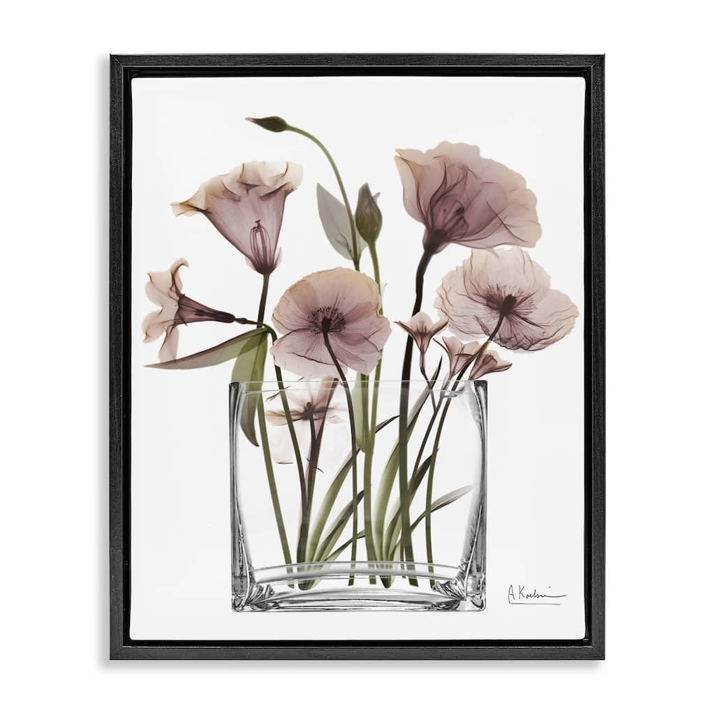 Stupell Modern Elegant Vase Framed Floater Canvas Wall Art Design By Albert Koetsier