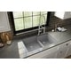 preview thumbnail 5 of 61, Karran 32" Undermount Large/Small Bowl Quartz Kitchen Sink Kit - 32" x 21.25" x 9"