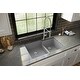 preview thumbnail 5 of 56, Karran Undermount Large/Small Bowl Quartz Kitchen Sink - 32" x 21.25" x 9" - 32" x 21.25" x 9"