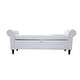 preview thumbnail 8 of 65, Armed Ottoman Bench PU Leather Bench Button Tufted Sofa Stool Bench Footrest Stoolfor Entryway, Living Room and Window White