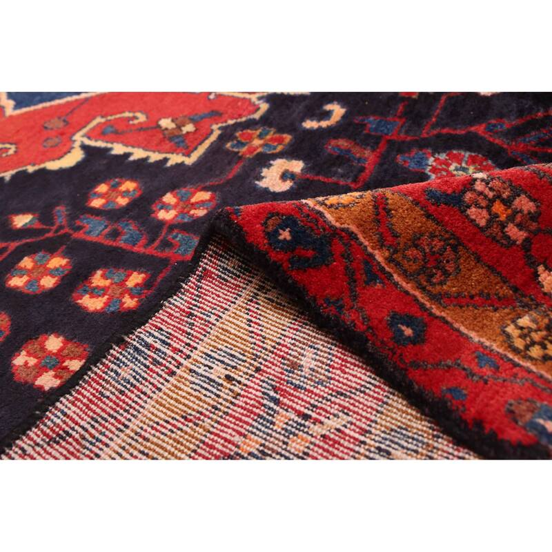 ECARPETGALLERY Hand-knotted Anadol Dark Navy Wool Rug - 6'6 x 8'6