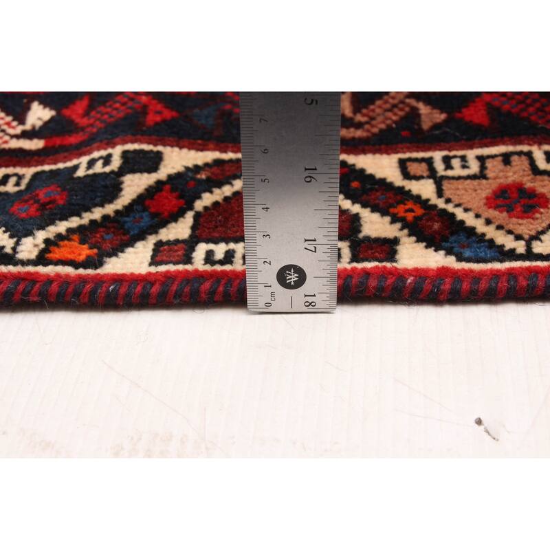 ECARPETGALLERY Hand-knotted Melis Vintage Red Wool Rug - 4'11 x 7'0