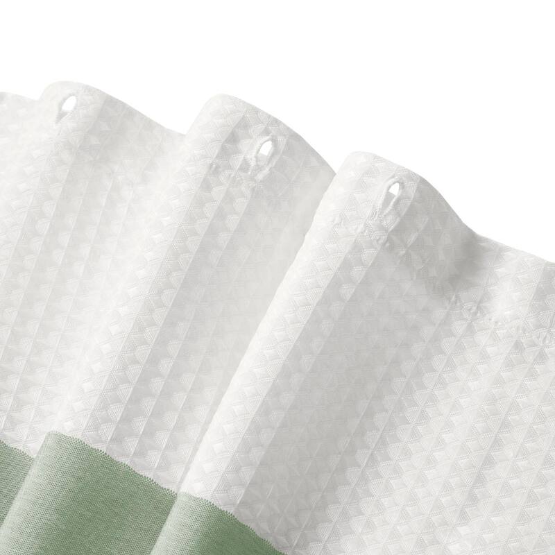 Madison Park Spa Waffle Shower Curtain with 3M Treatment
