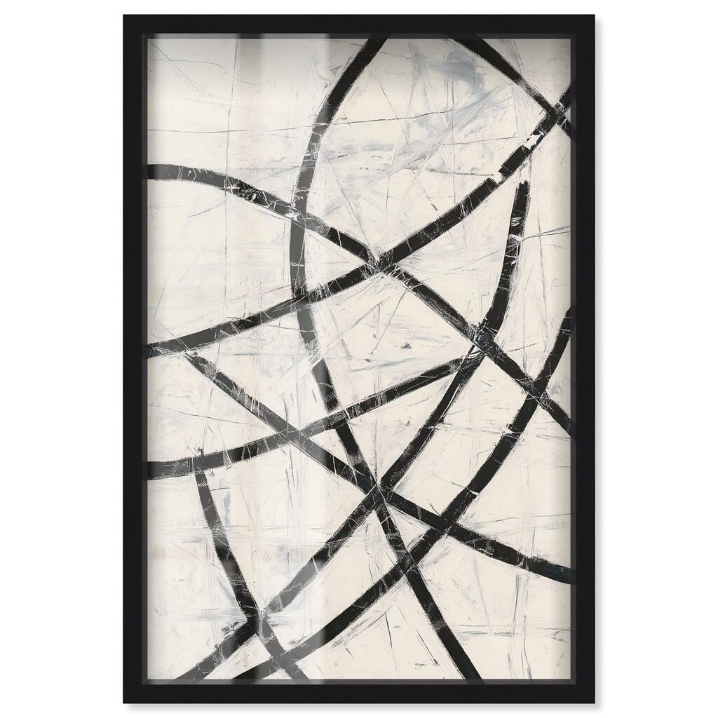 Intersecting Lines I Shadowbox by Art Remedy