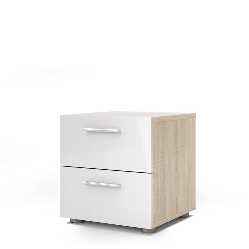 Porch & Den Angus Foiled 2-drawer Nightstand