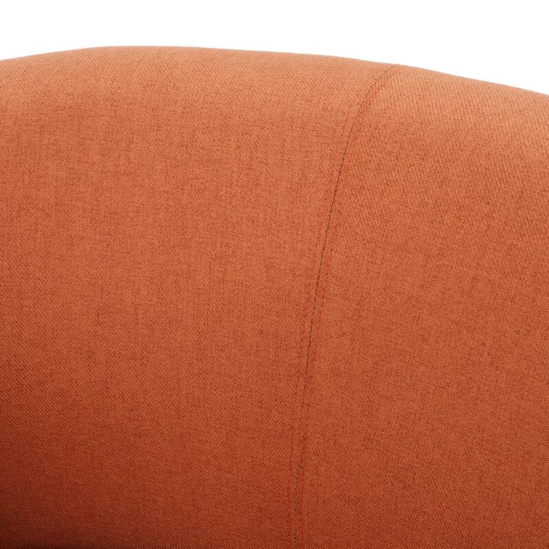 Roomfitters Modern Upholstered Club Chair with Curved Backrest, Comfortable Accent Armchair for Living Room or Office