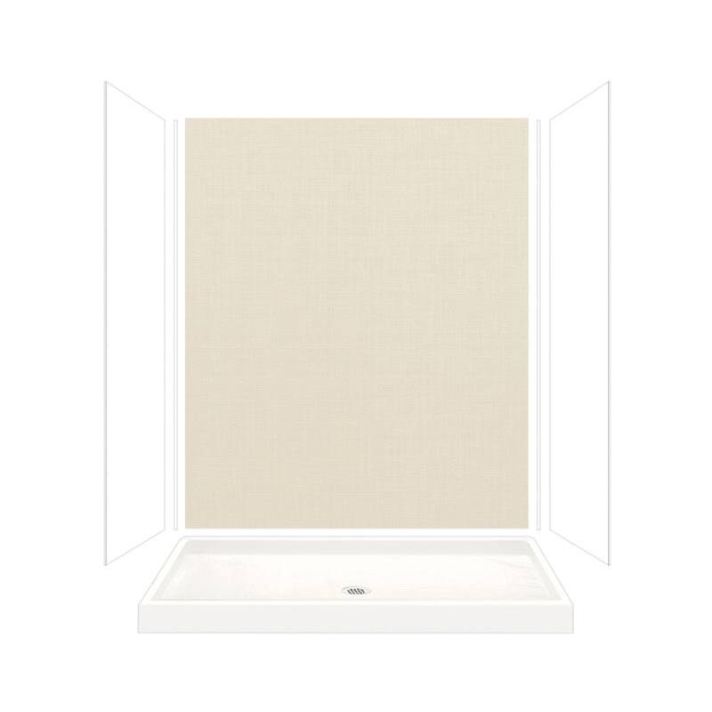Transolid Expressions 60-in X 32-in X 72-in Glue to Wall Shower Kit - 32" x 60" x 72"