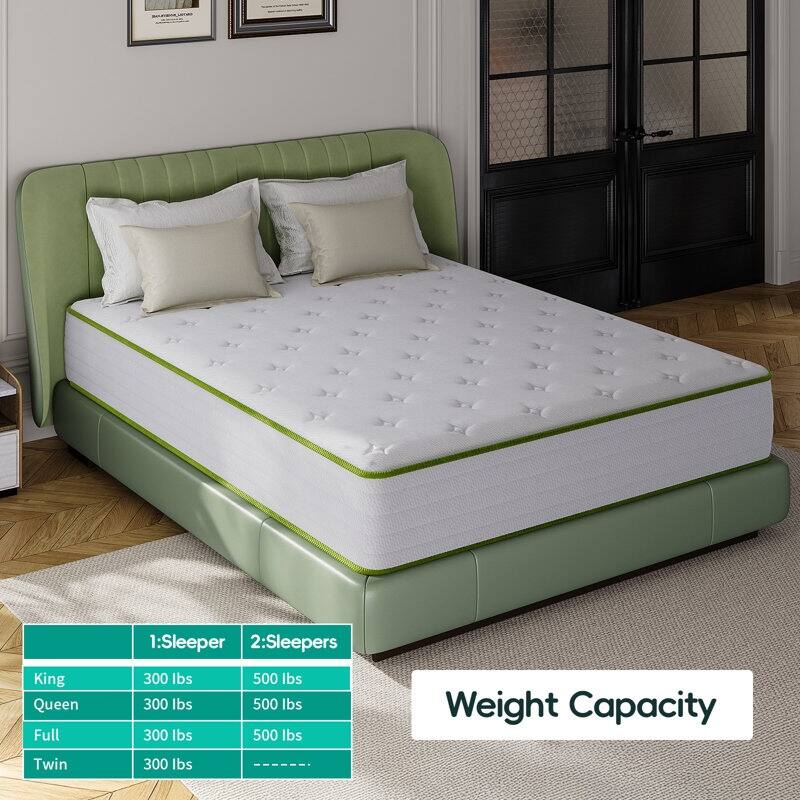 10'' Plush Comfort Level Cooling Memory Foam Hybrid Mattresses in a box
